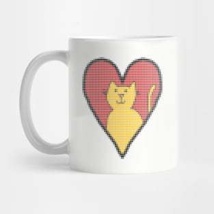 My Valentines Day Cat Filled with Hearts Mug